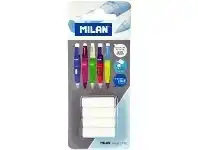Officeworks Milan Spare Erasers for Capsule Mechanical Pencils 4 Pack offer