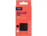 Officeworks J.Burrows Hook & Loop Heavy Duty Adhesive Dots 50mm 6PK offer