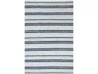 LivingStyles Kathmandu Faiza Handmade Cotton Rug, 230x160cm, Blue offer