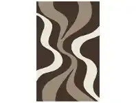 LivingStyles Aura Ross Modern Rug, 170x120cm, Brown / Grey offer