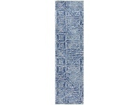LivingStyles Oasis Kenza Modern Runner Rug, 80x500cm, Navy offer