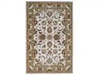 LivingStyles Shana Handmade Wool Kashan Rug, 280x190cm, Ivory / Cream offer