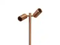 LivingStyles Roslin IP65 Exterior Double Adjustable Spike Garden Light, MR16, 100cm, Copper offer