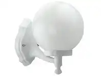 LivingStyles Italian Made Siena Aluminium IP43 Exterior Wall Light - White offer