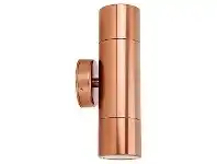 LivingStyles Shadow IP65 Exterior Up / Down Wall Light, Copper offer