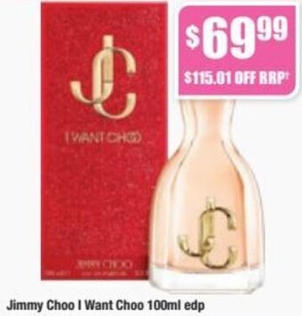 Chemist Warehouse Jimmy Choo I Want Choo 100ml Edp offer