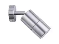 LivingStyles Roslin IP65 Exterior Single Adjustable Wall Light, GU10, Anodized Aluminium offer