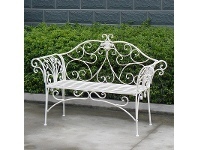 LivingStyles Katerina Iron Garden Bench, 136cm offer