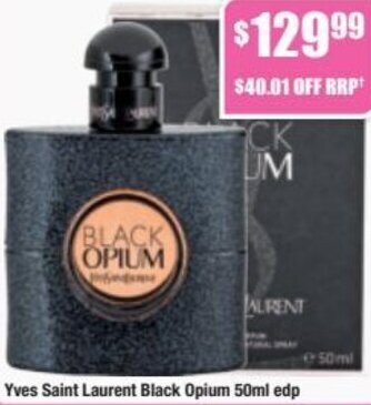 Chemist Warehouse Yves Saint Laurent Black Opium 50ml Edp offer