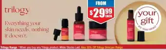 Chemist Warehouse Trilogy Range offer