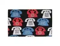 LivingStyles Retro Telephones Coir Doormat, 75x45cm offer
