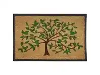 LivingStyles Green Tree Rubber Framed Coir Doormat, 120x75cm offer
