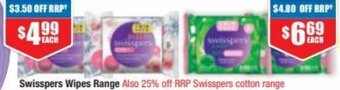 Chemist Warehouse Swisspers Wipes Range offer