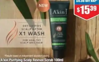 A'kin Purifying Scalp Revival Scrub 100ml