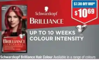 Chemist Warehouse Schwarzkopf Brilliance Hair Colour offer