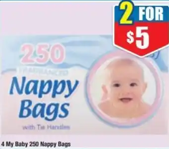 Chemist Warehouse 4 My Baby 250 Nappy Bags offer