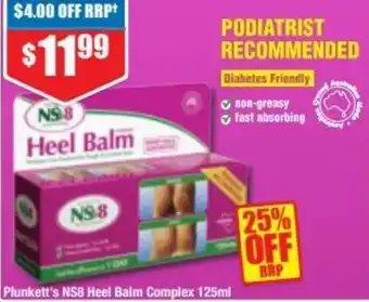 Chemist Warehouse Plunkett's NSB Heel Balm Complex 125ml offer