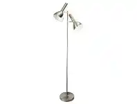 LivingStyles Vespa Metal Twin Floor Lamp, Brushed Chrome offer