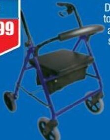 Chemist Warehouse Wagner Rollator Blue Or Red offer