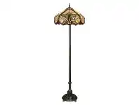 LivingStyles Baroque Tiffany Stained Glass Floor Lamp, Large offer