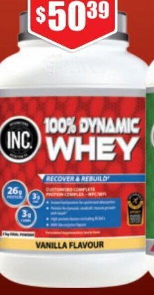 Chemist Warehouse INC, 100% Dynamic Whey offer