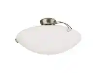 LivingStyles Zoa Glass DIY Batten Fix Ceiling Light, Satin Chrome offer