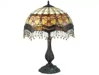 LivingStyles Madonna Tiffany Style Stained Glass Table Lamp, Large offer