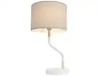 LivingStyles Apothecary Metal Base Table Lamp, White offer