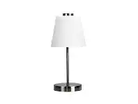 LivingStyles Erik Touch Dimming LED Table Lamp, Brushed Chrome offer