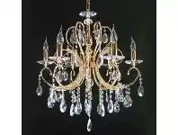 LivingStyles Persephone Asfour Crystal Chandelier, 6 Arm, Gold offer