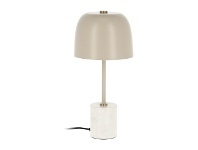 LivingStyles Bianca Metal & Marble Table Lamp offer