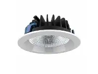 LivingStyles SAL Uni Commercial Grade LED Downlight, Round, 50W, 3000K, White (S9658WW WH) offer