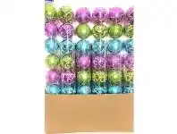 The Party People Shop Christmas Baubles - Bright Colours, Assorted 8 pk offer