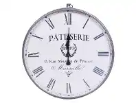 LivingStyles Morestel Iron Frame Round Wall Clock, 60cm offer