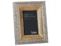LivingStyles Muncie Mango Wood & Metal Photo Frame, 4x6" offer