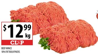 Supabarn Beef Mince 10% Fat Bulk Packs offer