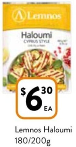 Foodworks Lemnos Haloumi 180/200g offer