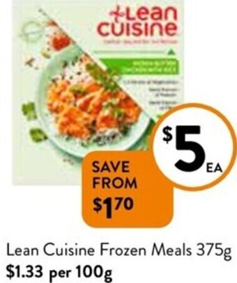 Foodworks Lean Cuisine Frozen Meals 375g offer