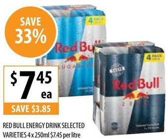 Red Bull Energy Drink Selected Varieties 4 x 250ml