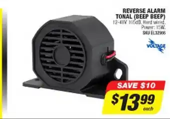 Autobarn Reverse alarm tonal (beep beep) voltage offer