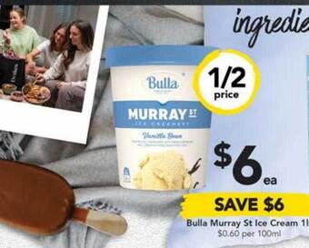 Drakes Bulla murray st ice cream offer
