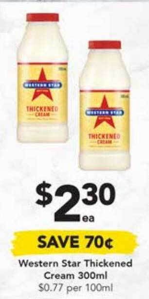 Drakes Western star thickened cream offer