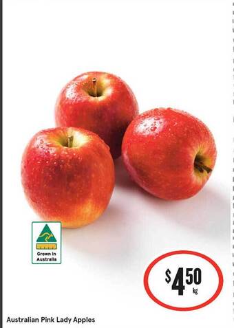 IGA Australian pink lady apples offer