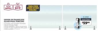 Stratco Order in frameless glass pool fencing offer