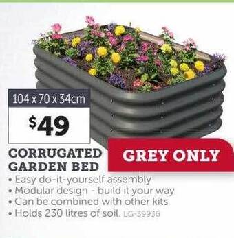 Stratco Corrugated garden bed offer