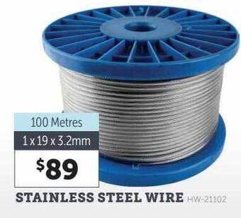Stratco Stainless steel wire offer