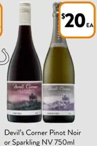 Devil's Corner Pinot Noir or Sparkling NV 750ml