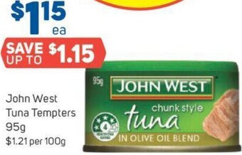 Foodland John West Tuna Tempters 95g offer