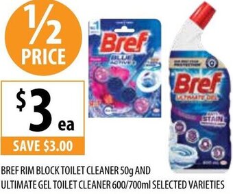 Supabarn Bref Rim Block Toilet Cleaner 50g And Ultimate Gel Toilet Cleaner 600/700ml Selected Varieties offer