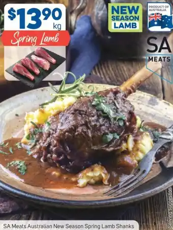 Foodland SA Meats Australian New Season Spring Lamb Shanks offer